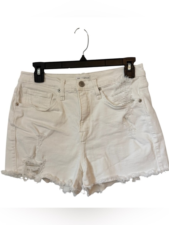 Good American Pants - Good American White Denim distressed Women Shorts Size 4/27